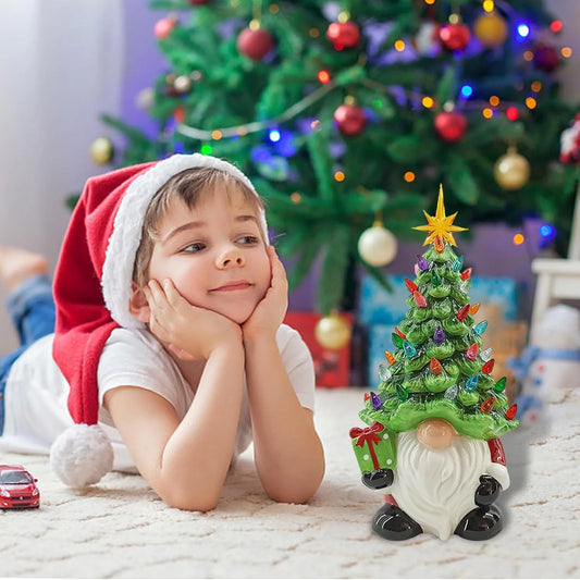 DIY Christmas Tree. Lighted Christmas Gnome